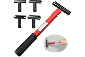 DONTRD Door Hinge Adjustment Tool kit, 4-in-1 Hinge Maintenance Tool Suitable for Various Door Hinge Gaps, Heavy-Duty Paint Steel Hinge Wrench with Rubber Grip, Basic Tools for Repair Package
