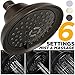 Sakaika 5 Inch 3 Setting 2.5 GPM Oil Rubbed Bronze Multi Function Adjustable Showerhead Replacement with Massage & Mist Spray for Luxury Bathroom from Wall Mount Multifunction Shower Head Collection