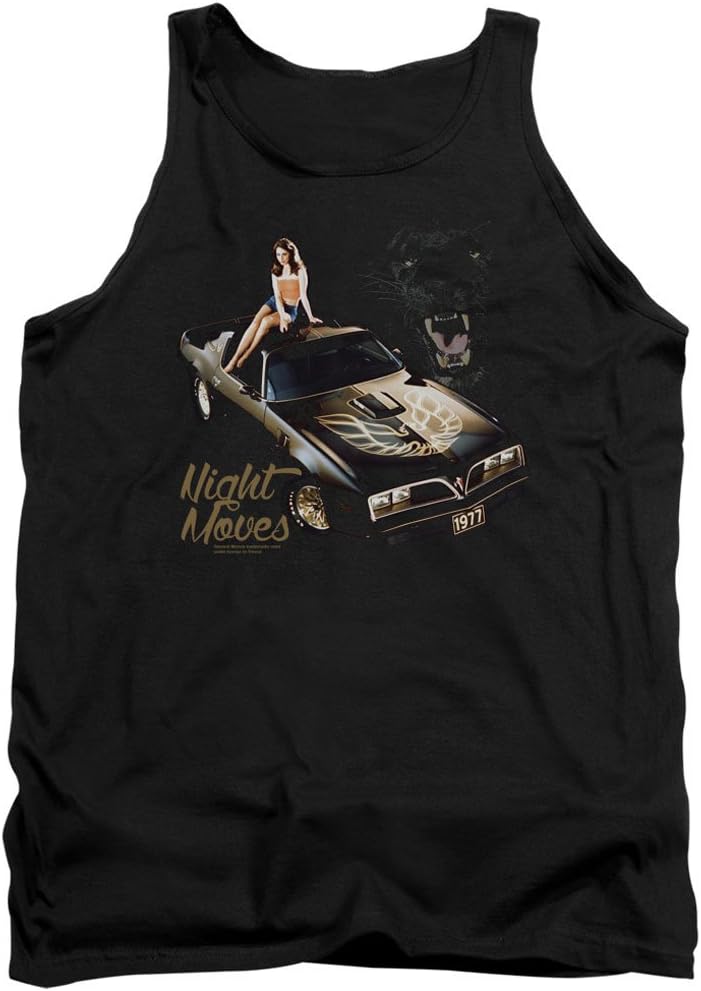 Pontiac Famous GM Automobiles Night Moves Firebird GTO Adult Tank Top Shirt