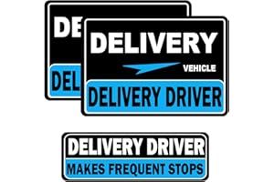 Hozodusi Delivery Driver Car Magnet, Delivery Magnetic Car Door and Bumper Sign, High Reflective, Stronger Magnetic, Eye-Catching Design for Delivery.