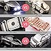 Leather Valet Key Chain Flashlights, Jobon Car Keychain with 2 Modes Bright LED Light, Key Rings for Men, Women Gifts Ideas (Gray)