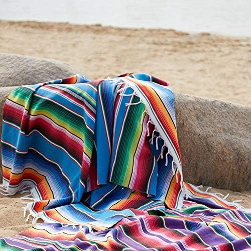 Nbibsaacy Mexican blanket Open Road Goods Handmade Solid Color Yoga Blanket Thick Mexican Blanket or Throw Made for Yoga Comfortable and soft,120 * 180cm
