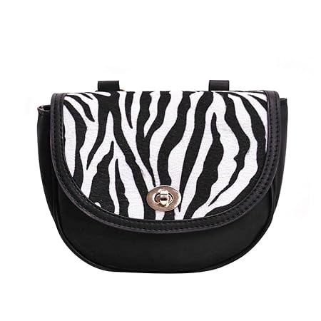 BEBIG Women Messenger Crossbody Bags, Leopard Print Leather Women Shoulder Waist Pack? Casual Shell Messenger Bag (White)