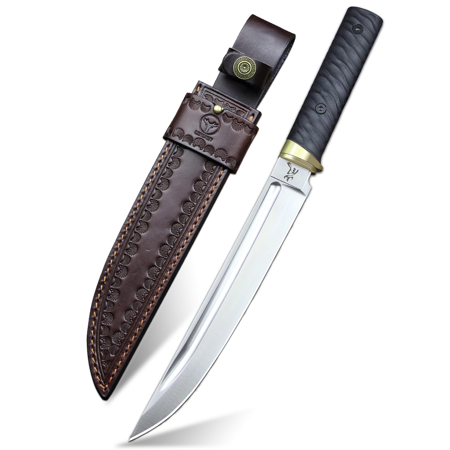 LENGREN Tactical Wakizashi Full Tang Fixed Blade
