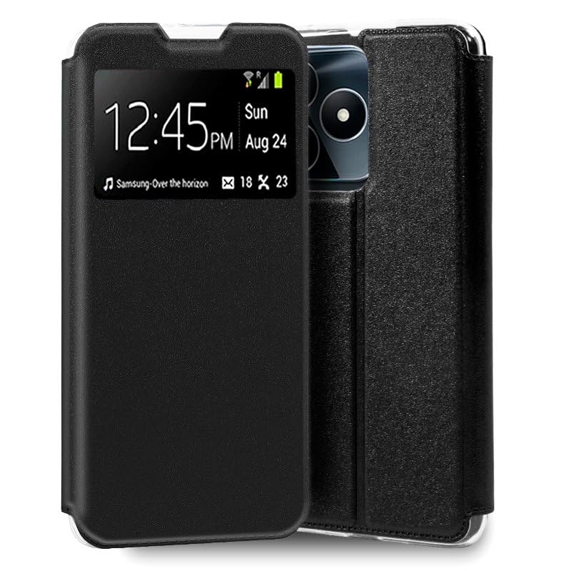 Cool Flip Cover for Realme C53 Smooth Black