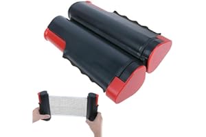 TIPLUSTA Ping Pong Nets, Table Tennis Nets Adjustable Retractable Net Ping Pong Replacement Net, Mobile Travel Holder for Any Table- Adjustable Length 190cm/72 (max)