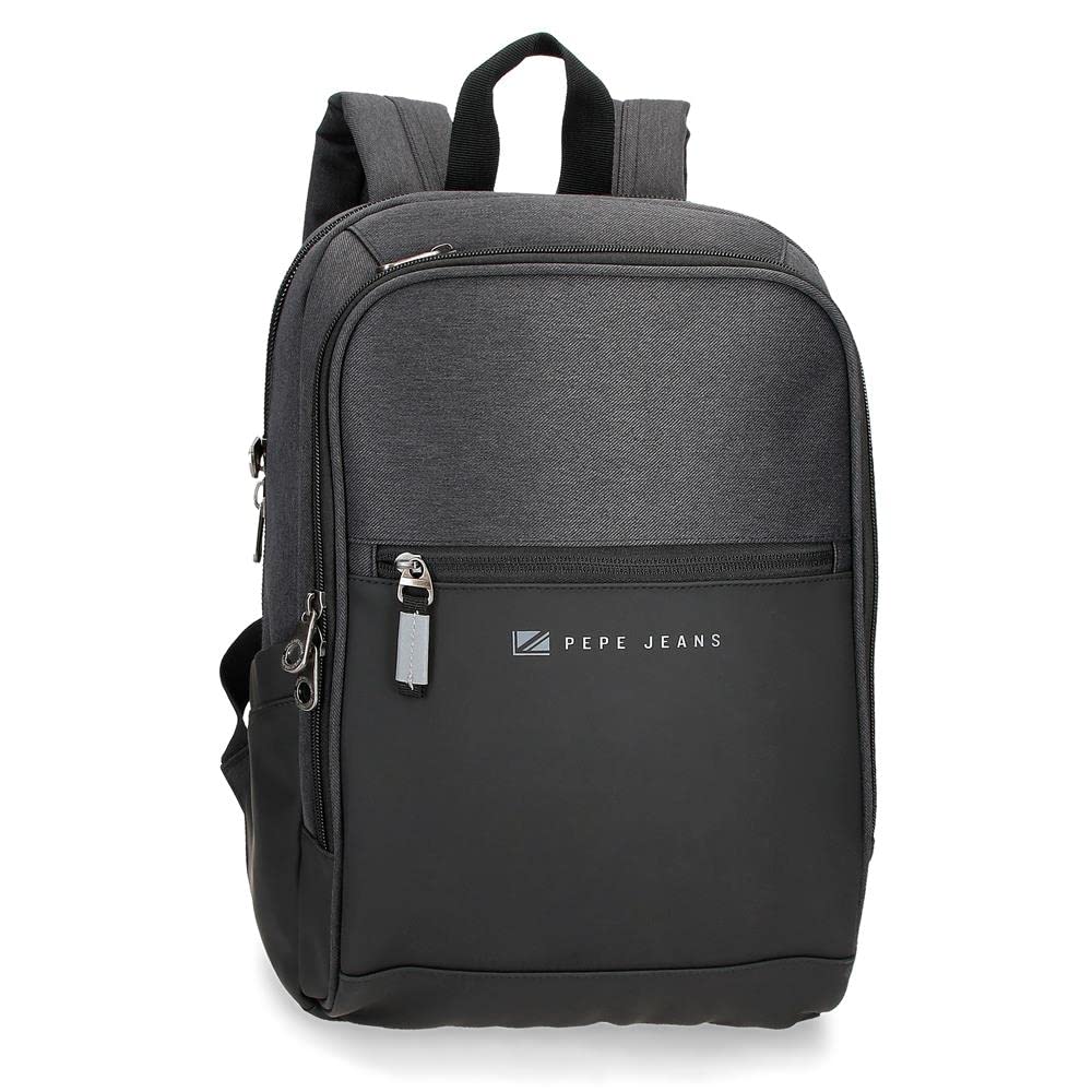 Pepe Jeans Jarvis, Black/White, 25x36x10 cms, PC Backpack