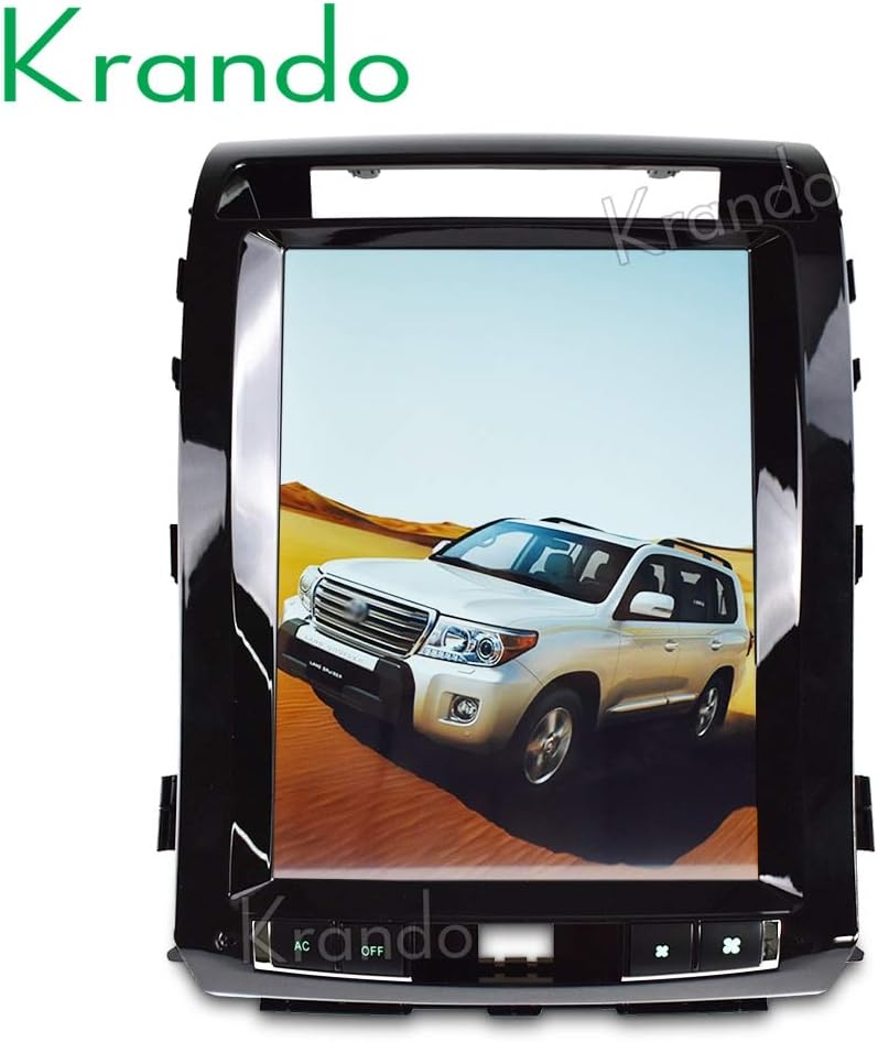 Car Radio Krando Android 12.1" Vertical Screen for Toyota Land Cruiser 2008-2015 system