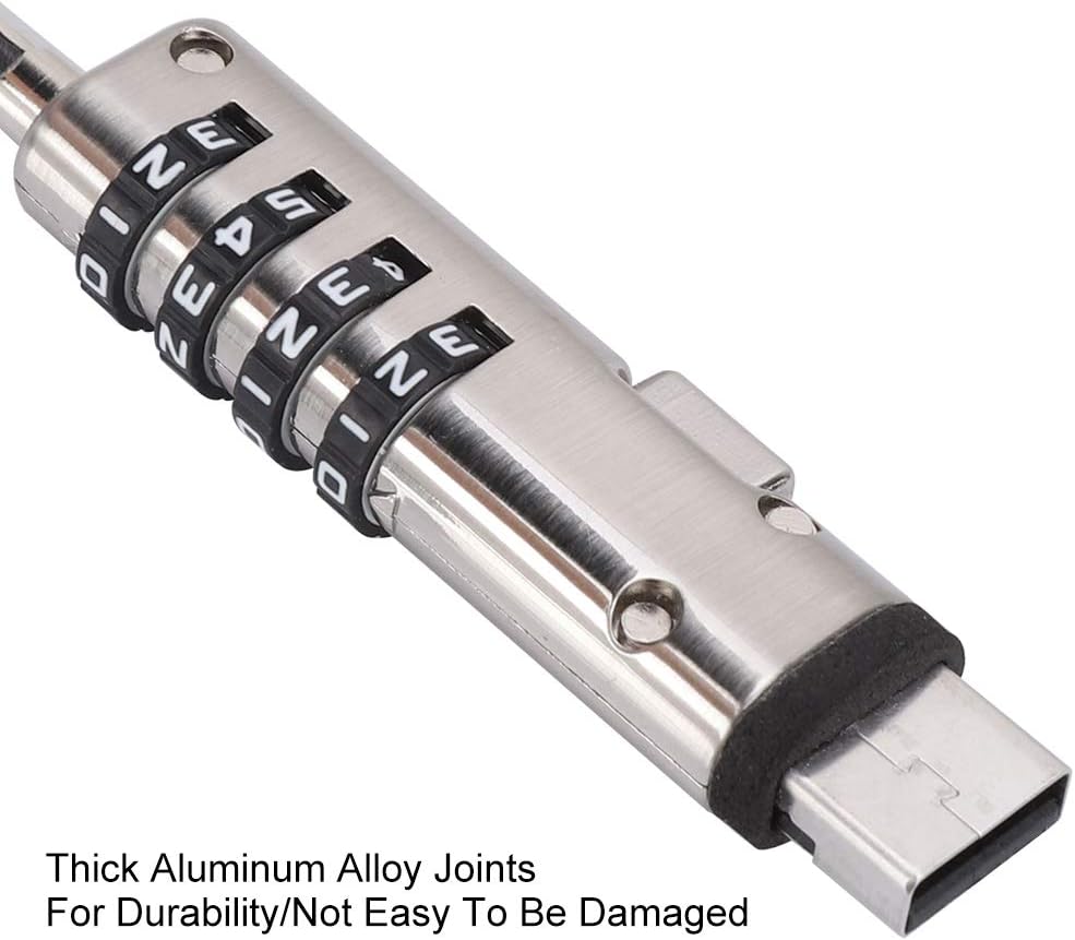 Laptop AntiTheft Lock, 4 Digital Password Computer Security AntiTheft