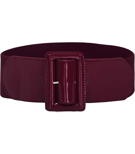 eVogues Plus Size Wide Patent Leather Fashion Belt Baby Pink  display picture 3