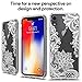 iPhone XR Case, XR Case, iPhone 10(Ten)R Case Huness TPU Grip Bumper and Clear Flower Transparent Hard PC Backplate Hybrid Slim Phone Case Cover for Apple iPhone XR 2018 Phone (6.1