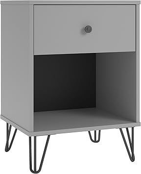 Ameriwood Home Novogratz Owen Nightstand Dove Gray Amazon Ca Home Kitchen