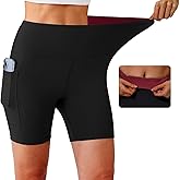KOWBEAR Biker Shorts for Women Super Soft High Waisted Yoga Shorts 6” Tummy Control Workout Shorts with Pockets Running Gym
