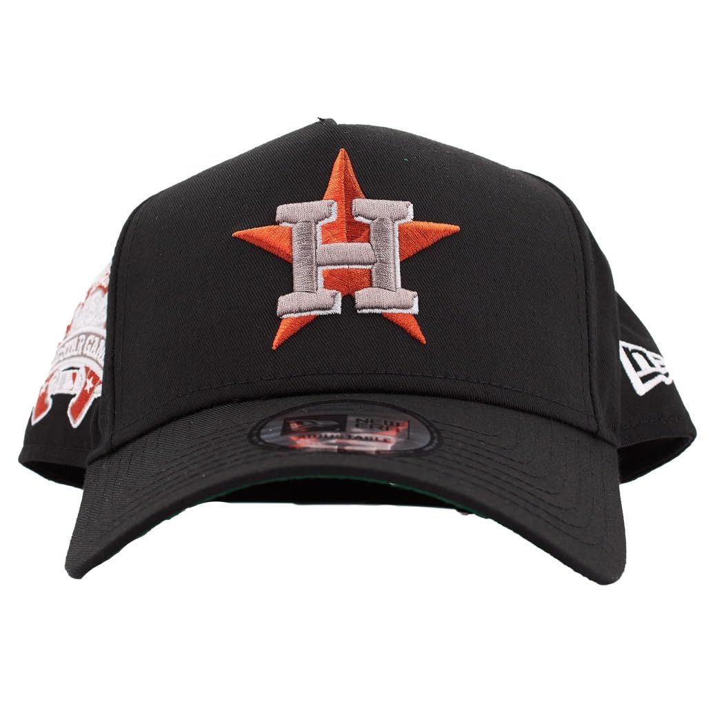 New Era Houston Astros E-Frame Vintage Patch Baseball Cap Black