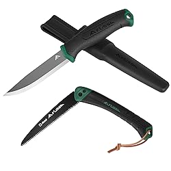 FLISSA Folding Hand Saw & Survival Knife, Bi-metal