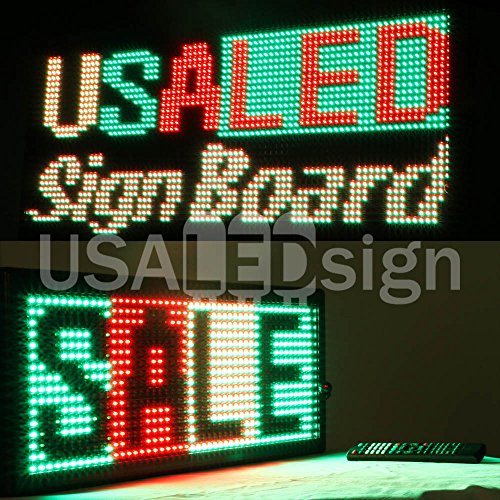 LED Signs 31" X 13" Tri-color Bright Digital Programmable Scrolling Message Display / Business Tools