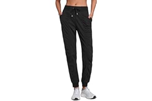 CRZ YOGA Lightweight Workout Joggers for Women 26"/28.5"/30.5" - Outdoor Running Casual Pants with Pockets