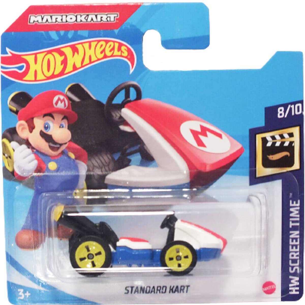 Hot Wheels Standard Kart Mario Kart HW Screen Time 8/10 (166/250) 2021 Short Card