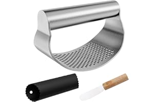 NILICAN Garlic press kitchen tool garlic peeler professional ginger crusher ergonomic labor-saving crusher garlic press rocke