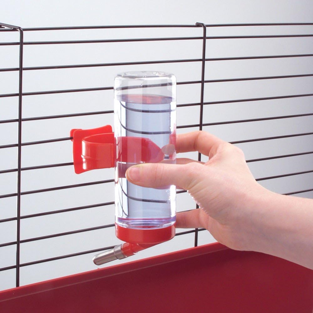 Water Dispenser for Guinea Pigs Rats FPI 4662 DRINKY, 300 cc, Suitable for Mesh Cages Mixed Colours, Assorted - Image 3