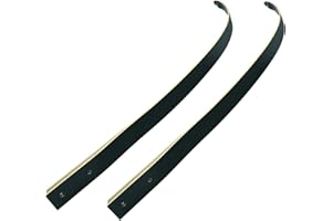 Black Hunter Original Recurve Bow Limbs Replacement, GLURAK 25-60 lbs Fiberglass and Bamboo Sheet Laminated Bow Limbs
