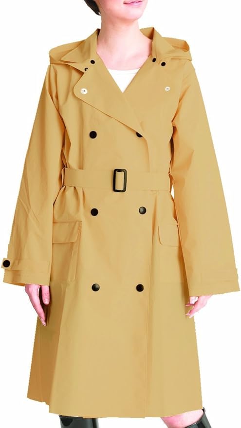 Amazon Co Jp レアック ジャパン トレンチコートタイプ 全5色 レインコート ベージュ 収納バッグ付き ホーム キッチン