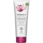 DERMA E Purifying Daily Facial Detox Scrub with Activated Charcoal and Seaweed Extract –Exfoliating Face Scrub Cleanses, Smooths and Brightens, 4oz