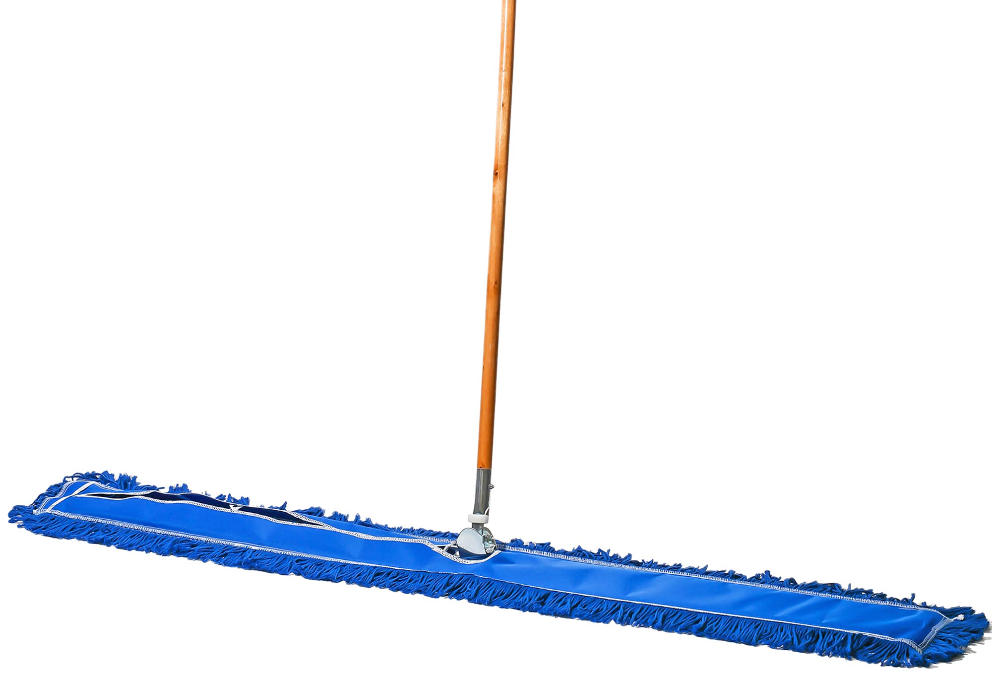 Photo 1 of ***missing handle**Tidy Tools Commercial Dust Mop & Floor Sweeper, 60 in. Dust Mop for Hardwood Floors, Reusable Dust Mop Head, Wooden Broom Handle, Industrial Dry Mop for Floor Cleaning and Janitorial Supplies, Blue