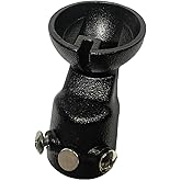 heimo Flat Sloped Ceiling Fan Adapter for Ceilings Up to 45° (Black)