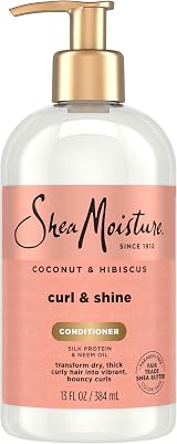 Shea Moisture Coconut Hibiscus Curl Conditioner 13 Oz Silicone Free For Curly view 1
