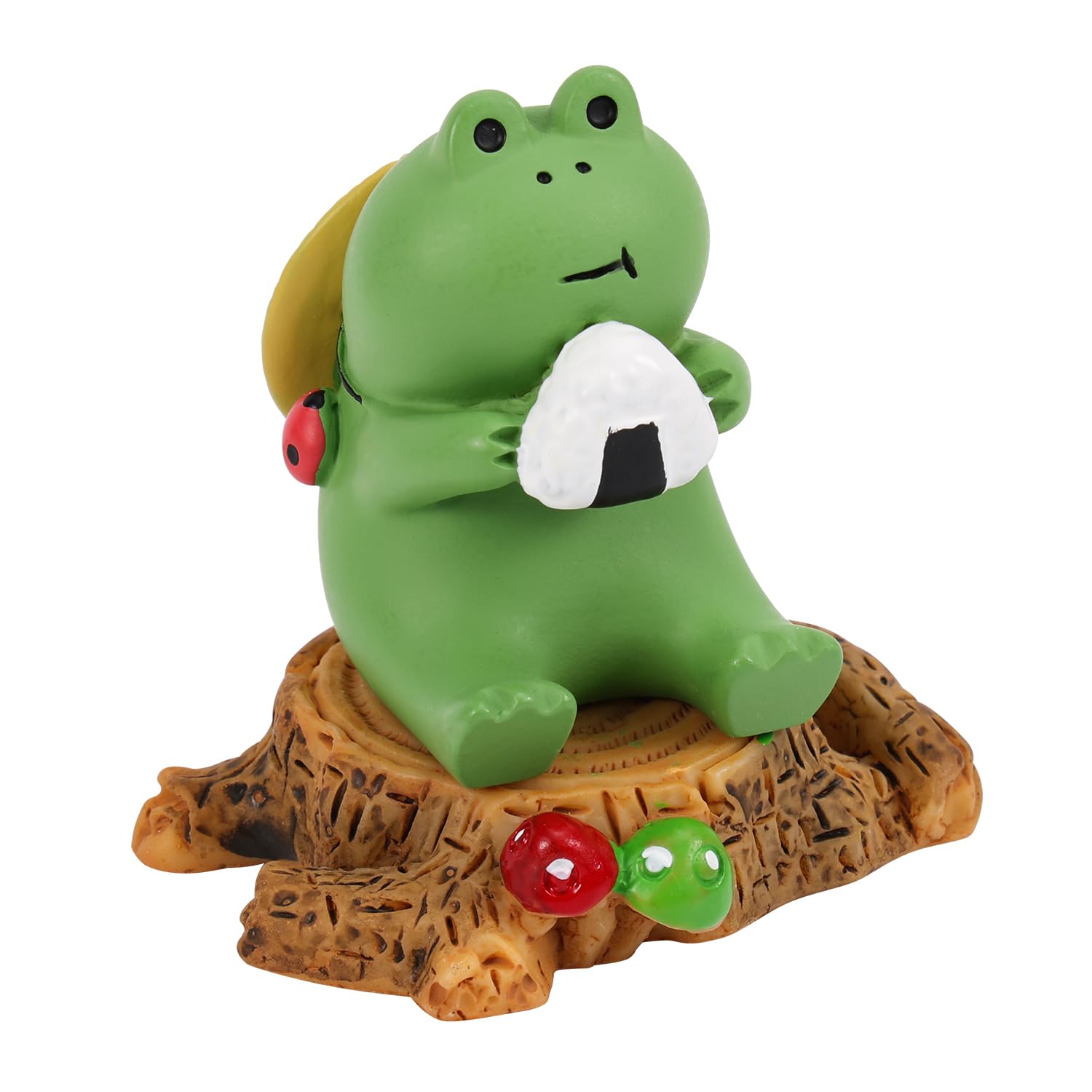 NQEUEPN 2pcs Miniature Frog Figurines, Funny Frog Desk Decor Cute Frog Sculpture Mini Frog Statue Collectibles Accessories for Outdoor Garden Small Desktop Gifts for Frog Lovers