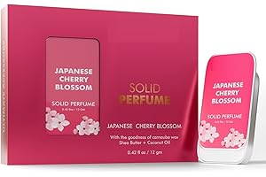 Generic Japanese Cherry Blossom Solid Perfume for Men & Women | Long-Lasting Floral Fragrance Balm | Alcohol-Free, Travel-Fri