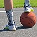 ChalkTalkSPORTS Athletic Half Cushioned Crew Socks | Mid Calf | Basketball Superelite | Camo Gray