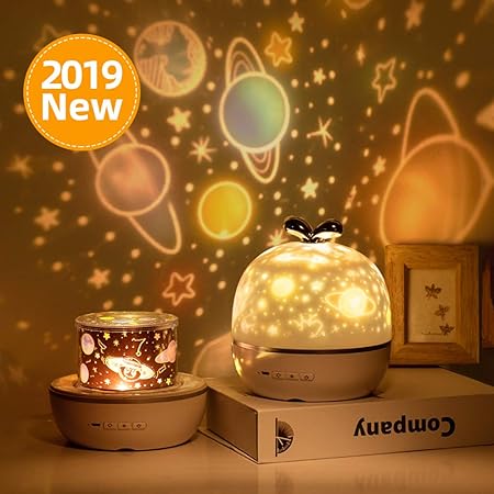 Mubarek Proyector de luz Nocturna niños, proyección Universo ...