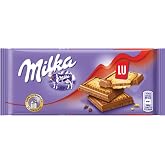 Milka Lu Cookie Milk Chocolate Bar, 3 Ounce (Pack of 18)
