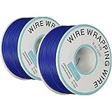 WAFJAMF Breadboard P/N B-30-1000 Tin Plated Copper Wire Wrapping 30AWG Cable 305M Blue 2PCS