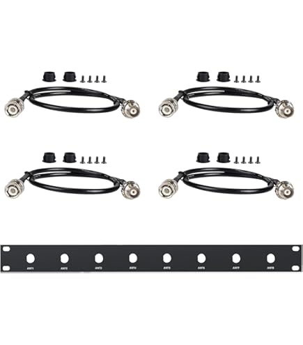 Bingfu BNC Male To Female Coax Cable - 2ft RG58, 50 Ohm, For Microphone Systems, CB Radios, Antennas & Rack Mounts