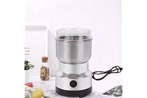 CENGNIAN Stainless Steel Electric Coffee Grinder, Quiet Spice Grinder, One Touch Coffee Mill for Beans, Spices and More