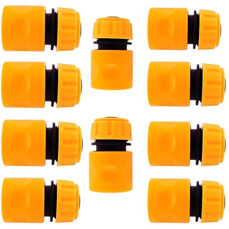 Kicode 10 Stück Wasserhahn Adapter Wasserschlauch Schlauchverbinder Schläuche Armaturen Plumbing Garden Wash-Koppler Kunststo