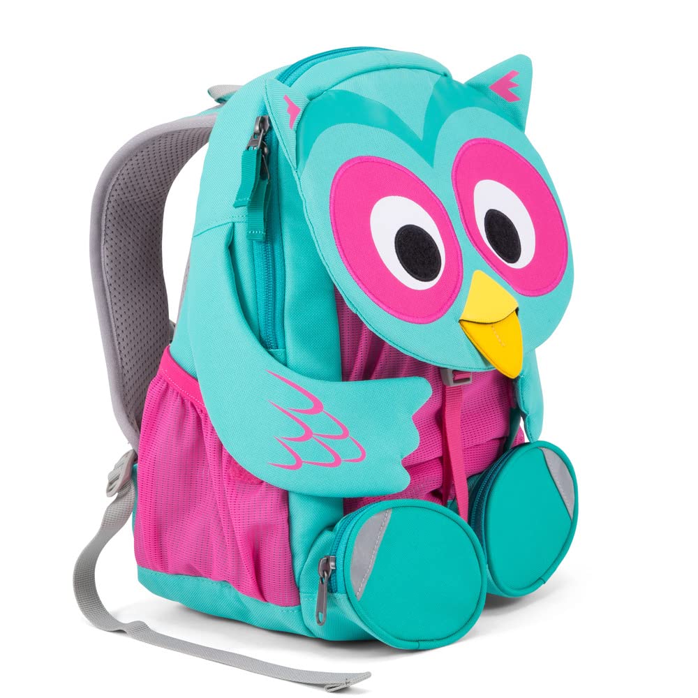 Affenzahn Large Friend Olina Owl Turquoise Children's Backpack, 31 cm, 8 liters