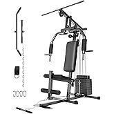 Home Gym Machine System with 100LBS Weight Stack, Multifunctional Weight Machine, Full Body Workout Station Exercise Equipmen