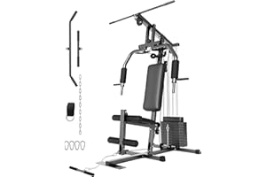 GarveeLife Home Gym Machine System with 100LBS Weight Stack, Multifunctional Weight Machine, Full Body Workout Station Exerci