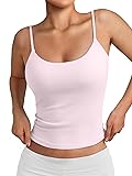 Trendy Queen Womens Summer Tank Tops Double Lined