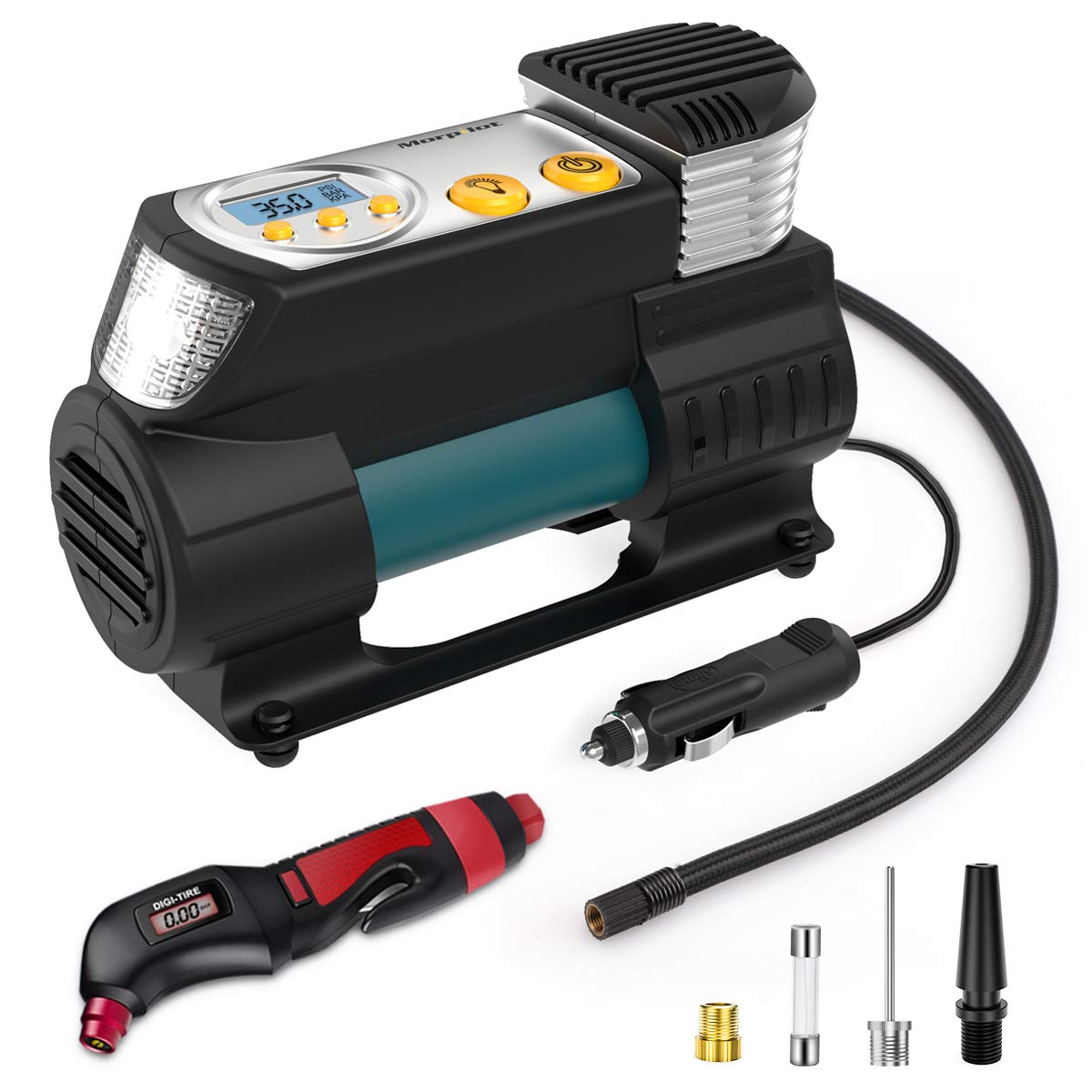 Keenstone Portable Tire Inflator, DC 12V Air Compressor Pump, Digital