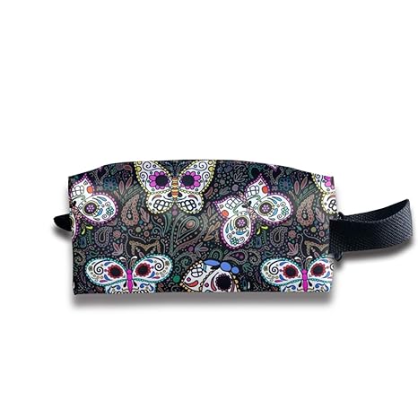 Calaveras Locas Mariposas! _8134 Tragbares Reisemake-up Kosmetiktaschen Organizer Multifunktionskoffer Taschen für Unisex