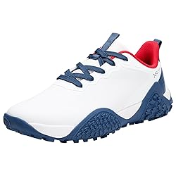 TEOHRW Mens Wide Golf Shoes Spikeless Waterproof