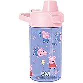 Simple Modern Peppa Pig Kids Water Bottle Plastic BPA-Free Tritan Cup with Leak Proof Straw Lid | Reusable and Durable for To