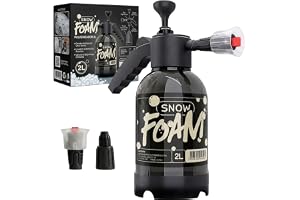Snow Foam Pulverizador Manual Borrifador Alta Pressão 2 Litros Com 3 Bicos Espuma Automotivo Lavagem Carro Moto Limpeza Jardim