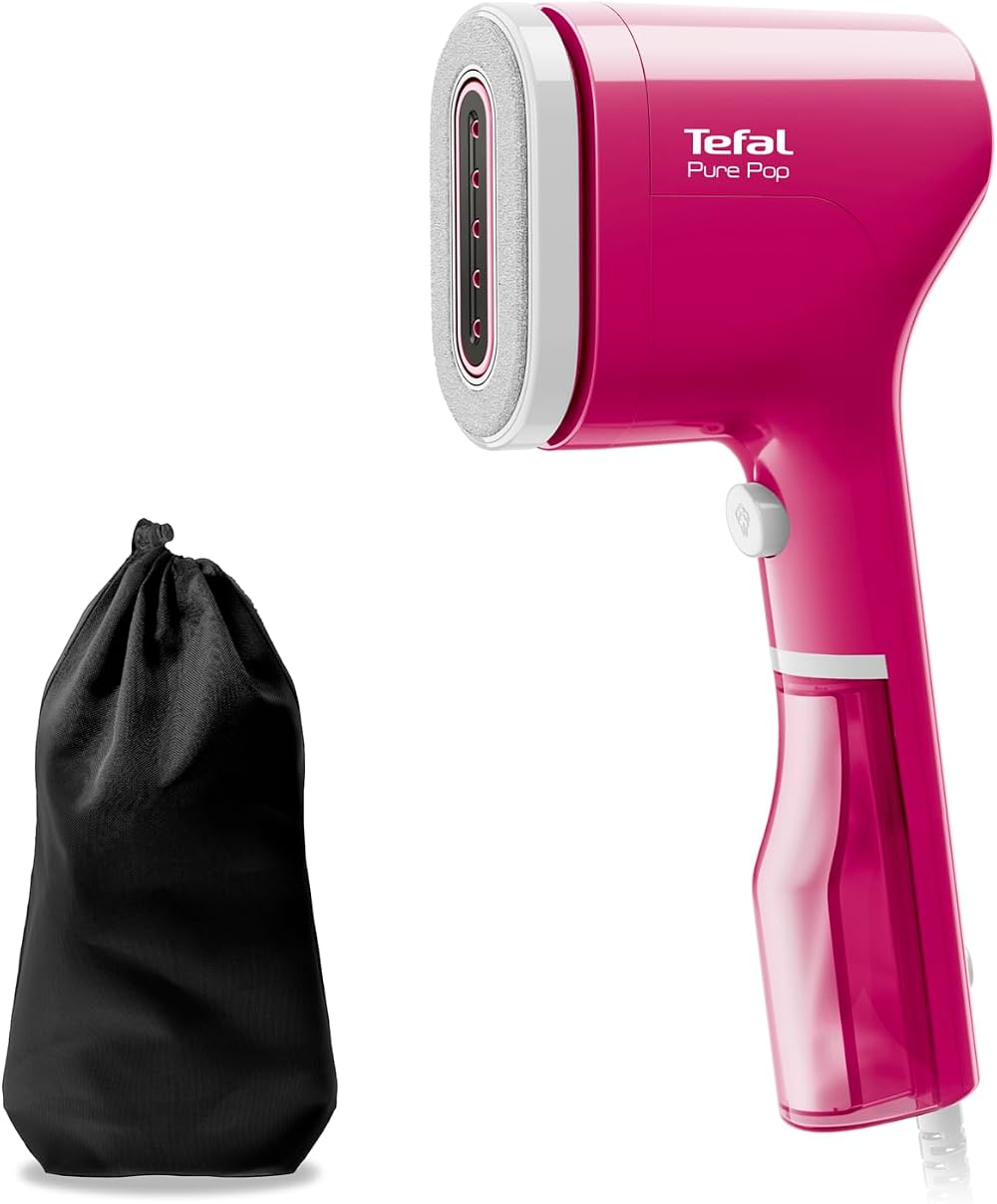 Tefal Pure Pop Slim Handheld Clothes Steamer Pink DT2023 70ml