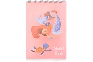 MEMX Sketch Book for Kids, 8”X11.5” 100 Pages(110gsm), Spiral Bound Artist Sketch Pad, Durable Acid Free Sketchbook for Painting, Sketching or Doodling, Best Gifts for Drawing Boys and Girls, White